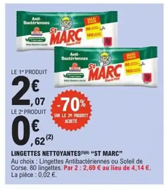 E.Leclerc Express ST MARC Lingettes nettoyantes offre