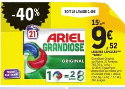 E.Leclerc Express ARIEL Lessives capsules offre