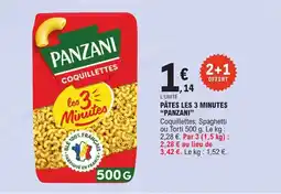 E.Leclerc Express PANZANI Pâtes les 3 minutes offre