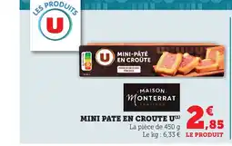 Bi1 Mini pate en croute u offre