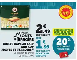 Bi1 Comte rape au lait cru aop monts et terroirs offre