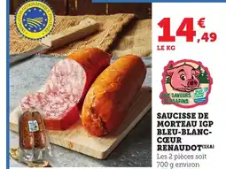 Bi1 Saucisse de morteau igp bleu-blanc- cœur renaudot offre