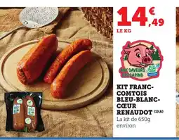 Bi1 Kit franc- comtois bleu-blanc- cœur renaudot offre
