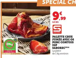Bi1 Palette crue fumée avec os porc comtois igp saborec offre
