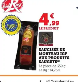 Bi1 Saucisse de morteau igp aux produits saugets offre