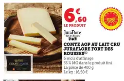 Bi1 JURAFLORE Comte aop au lait cru fort des rousses offre