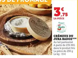 Bi1 BADOZ Crémeux du jura offre