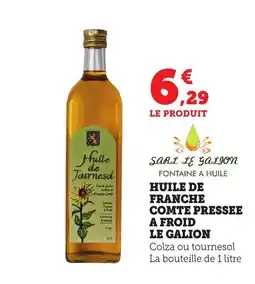 Bi1 Huile de franche comte pressee a froid le galion offre