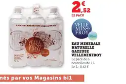 Bi1 VELLEMINFROY Eau minerale naturelle gazeuse offre