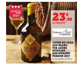 Bi1 Cotes du jura aop blanc vin jaune domaine dds durand perron 2017 offre