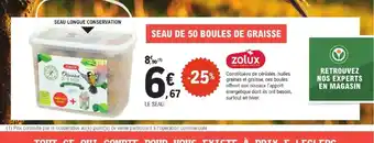 ZOLUX Seau de 50 boules de graisse