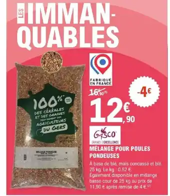 E.Leclerc Jardi Mélange pour poules pondeuses offre