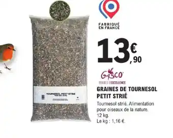 Graines de tournesol petit strié