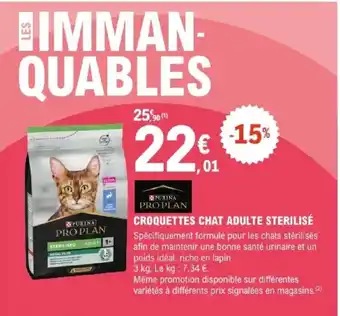 PURINA PRO PLAN Croquettes chat adulte sterilisé