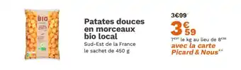 Picard Patates douces en morceaux bio local offre