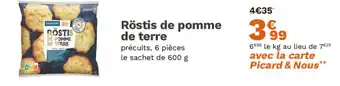 Picard Röstis de pomme de terre offre