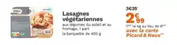 Picard Lasagnes végétariennes offre