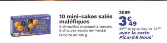 Picard 10 mini-cakes salés maléfiques offre