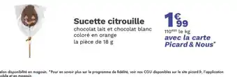 Picard Sucette citrouille offre