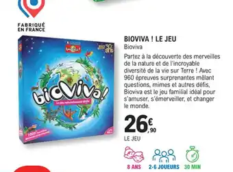 E.Leclerc Espace Culturel BIOVIVA! Le jeu offre