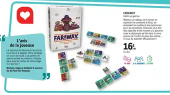 E.Leclerc Espace Culturel FARAWAY Catch up games offre