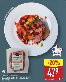 ALDI Palette demi-sel sans os offre