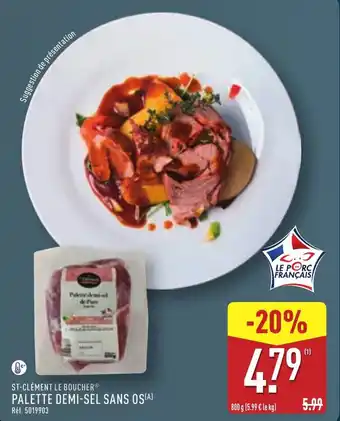 ALDI Palette demi-sel sans os offre