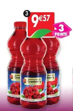 Maximo Lot de 3 bouteilles de jus de cranberry offre