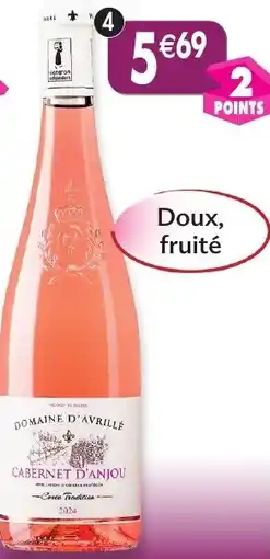 Maximo Cabernet d'anjou 2024 domaine d'avrillé cuvée tradition offre