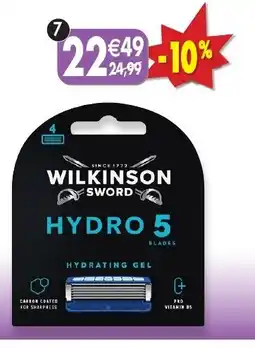 Maximo 4 lames pour rasoir hydro 5 regular wilkinson offre