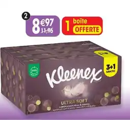 Maximo Lot de 3 boîtes de 64 mouchoirs ultra soft kleenex offre