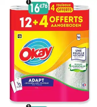 Maximo 12 rouleaux d'essuie tout blancs adapt offre