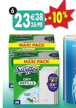 Maximo Lot de 2 x 36 lingettes sèches swiffer offre