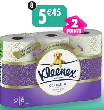 Maximo 6 rouleaux coussiné kleenex offre