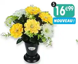 Maximo Cône de dahlias coloris jaune et blanc offre