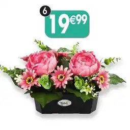 Maximo Jardinière de pivoines et gerberas coloris rose offre