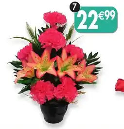 Maximo Pot d'oeillets, lys et petites fleurs coloris rose offre