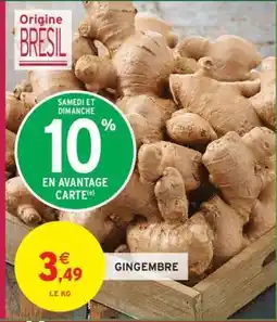 Intermarché Gingembre offre