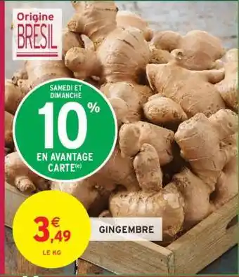Intermarché Gingembre offre