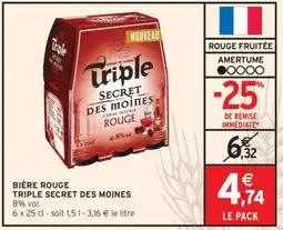Intermarché Bière Rouge Triple Secret Des Moines offre