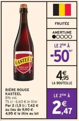 Intermarché Bière rouge KASTEEL offre