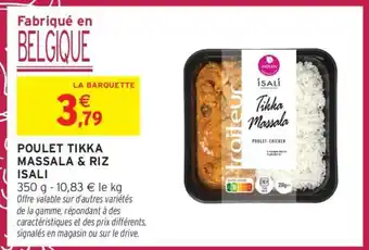 Intermarché POULET TIKKA MASSALA & RIZ ISALI offre
