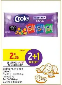 Intermarché Chips Party Mix Croky offre