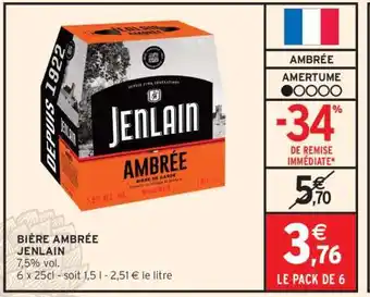 Intermarché BIÈRE AMBRÉE “JENLAIN” offre