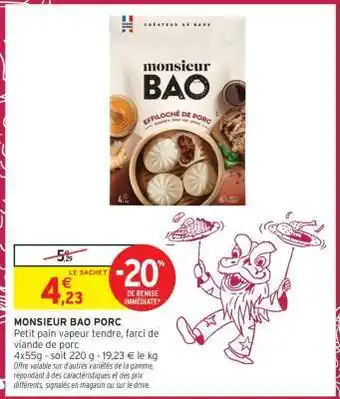 Intermarché MONSIEUR BAO PORC offre