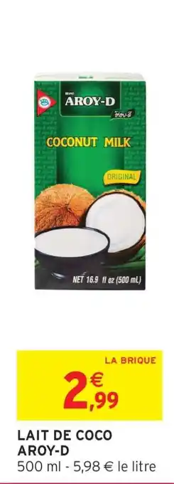 Intermarché LAIT DE COCO AROY-D offre