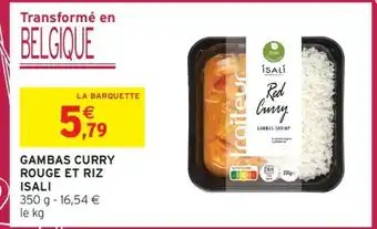 Intermarché GAMBAS CURRY ROUGE ET RIZ ISALI offre