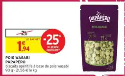 Intermarché POIS WASABI PAPAPÉRO offre