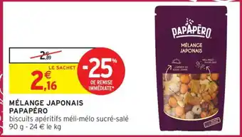 Intermarché MÉLANGE JAPONAIS PAPAPÉRO offre