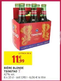 Intermarché BIÈRE BLONDE TSINGTAO offre